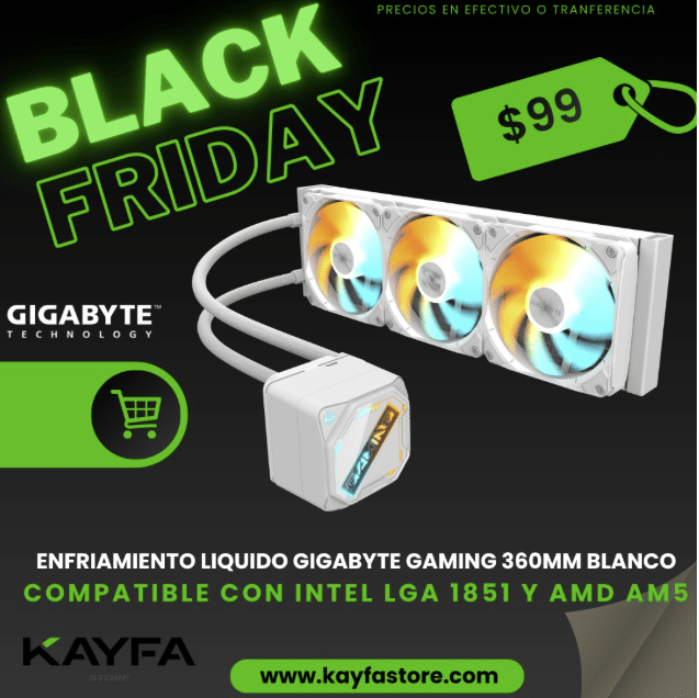 ENFRIAMIENTO LIQUIDO GIGABYTE GAMING 360 ICE- BLANCO