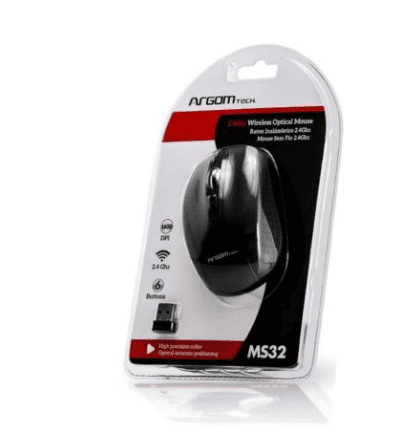 MOUSE ARGOM 2.4GHZ WIRELESS BLACK ARG-MS-32B