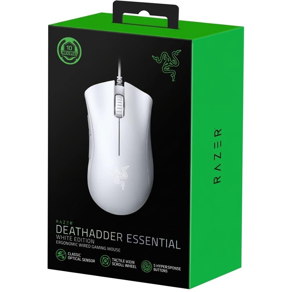 MOUSE RAZER DEATHADDER ESSENTIAL BLANCO - RZ01-03850200-R3M1