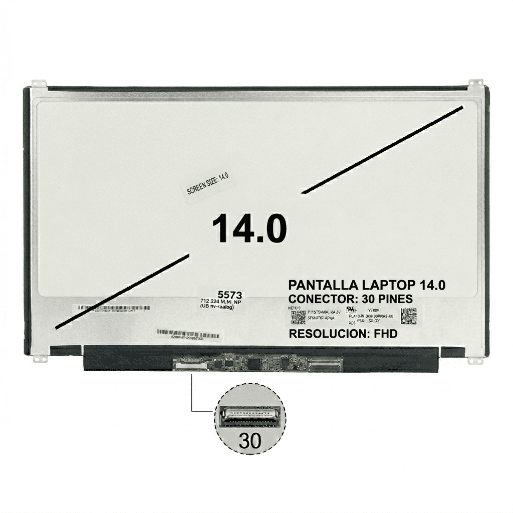 PANTALLA DE LAPTOP 14" 30 PINES FHD (1920X1080)