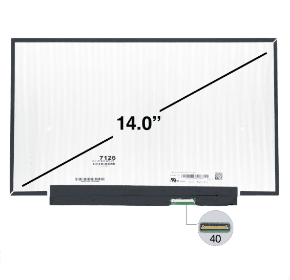PANTALLA DE LAPTOP 14" 40 PINES SIN BORDE QHD