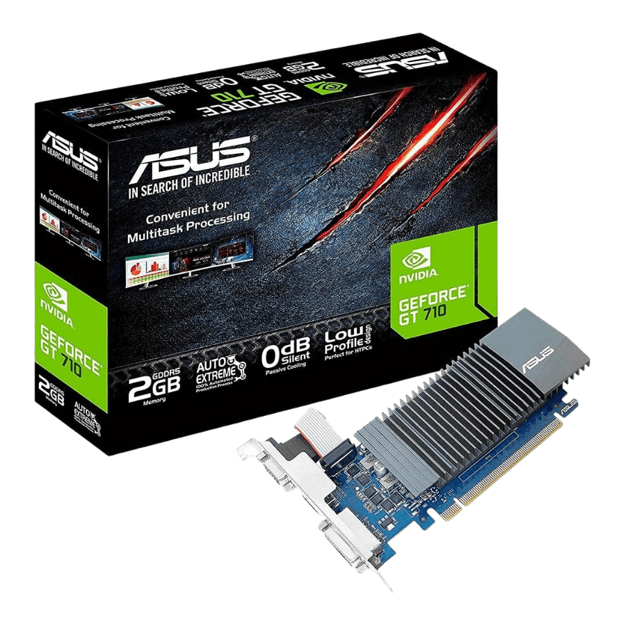 TARJETA DE VIDEO ASUS GEFORCE GT 710 - 2GB GDDR5 
90YV0ALA-M0AA00