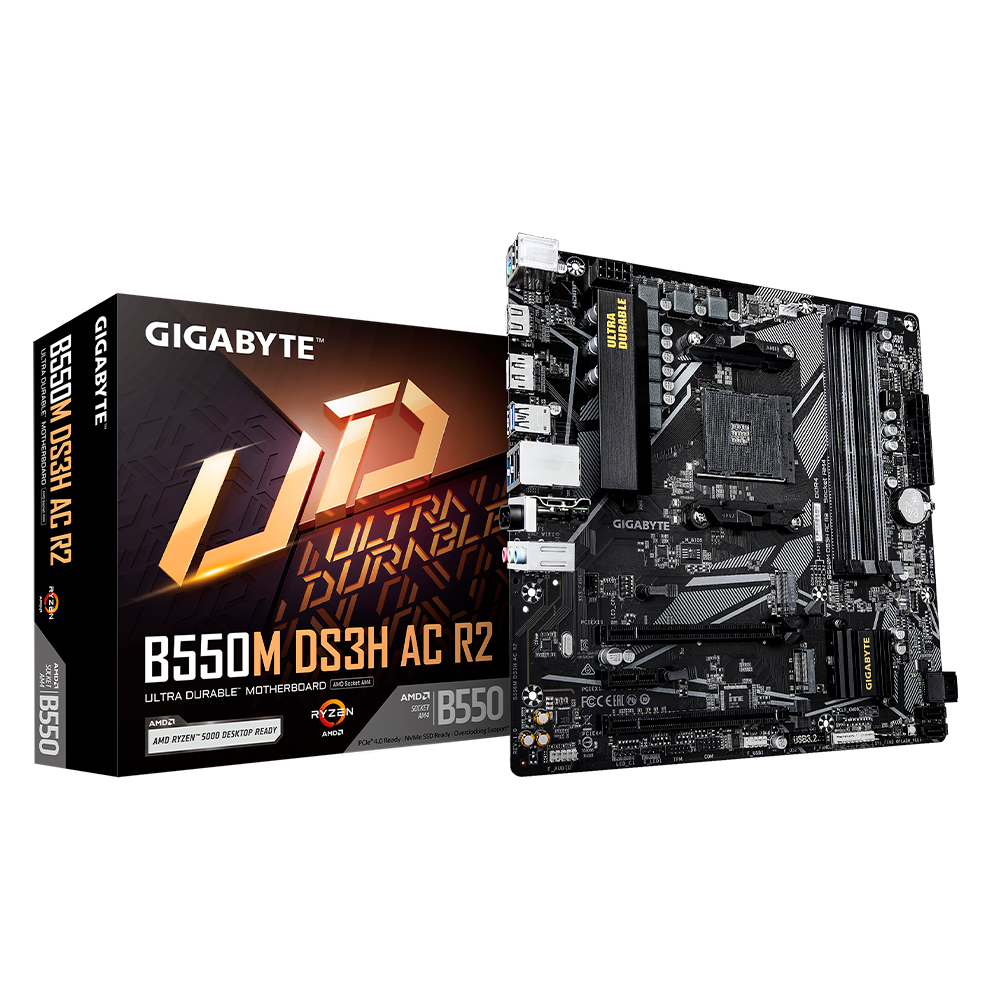 Tarjeta Madre Gigabyte B550M DS3H AC ddr4